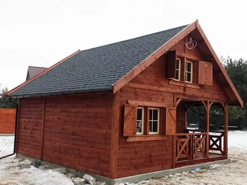domek przygotowany na zimę