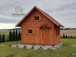 Mikołaj II, domek drewniany z antresolą, 25m², nowoczesny design