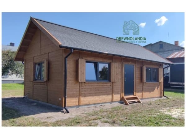 Drewniany domek CRK5 - detal elewacji