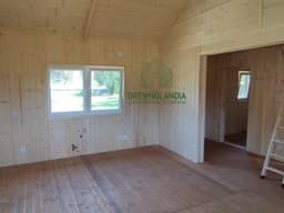 Drewniany domek CRK5 - widok od strony tarasu