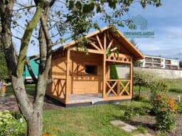 Letniskowy domek drewniany Jędrzej, 15 m², wymiary 5x3 m