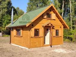 Domek letniskowy Wiktor II, wymiary 5x5 m, powierzchnia 25m², z antresolą
