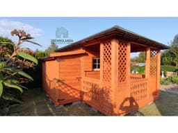 Domek drewniany "Andrzej", 15m², idealny na działkę, producent Drewnolandia