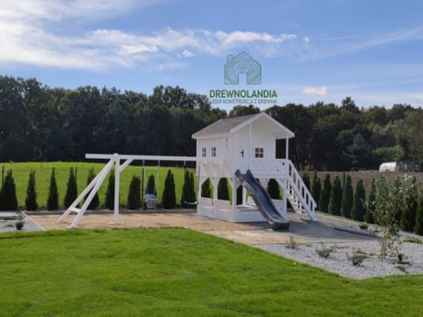Domek ogrodowy Dla Dzieci Lolek - 2,8x2m z huśtawką 