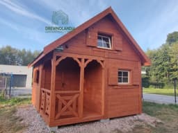 Drewniany domek letniskowy Wiktor I - szkieletowy, powierzchnia 20 m²