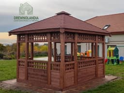 Daniela – kwadratowa altanka drewniana 3x3m – na działkę ogrodową