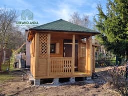 Domek drewniany "Andrzej", wymiary 5x3m, producent Drewnolandia