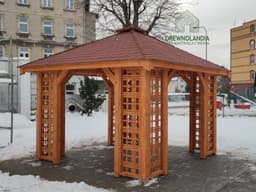 Barbara – drewniana altanka do ogrodu – 3x3m – Drewnolandia