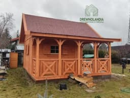 Domek Ogrodowy Mieszko I 4x5m + taras  boczny 1,5x5m - zdjęcie 17