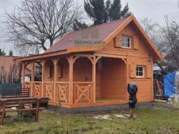 Domek Ogrodowy Mieszko I 4x5m + taras  boczny 1,5x5m - zdjęcie 16