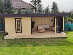 Sauna ogrodowa 8m x 3,5m z przestrzenią wypoczynkową - zdjęcie 30