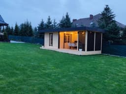 Sauna ogrodowa 8m x 3,5m z przestrzenią wypoczynkową - zdjęcie 17