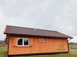 Parterowy domek Antoni, 70 m², drewniany, od Drewnolandia