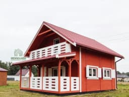 Domek CRP7 PLUS z drewna, całoroczny, o powierzchni 33 m², idealny na każdą porę roku