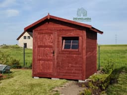 Filemon, drewniany domek narzędziowy, 6m², kompaktowy i funkcjonalny