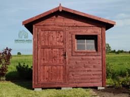 Domek narzędziowy z drewna Filemon, 6m², praktyczny schowek