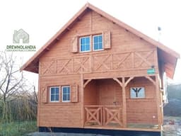 Domek letniskowy drewniany z antresolą Wiktor IV V2 – 35 m² - zdjęcie 70
