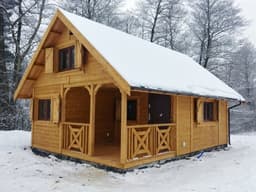 Domek letniskowy drewniany z antresolą Wiktor IV V2 – 35 m² - zdjęcie 52
