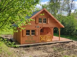 Domek letniskowy drewniany z antresolą Wiktor IV V2 – 35 m² - zdjęcie 11
