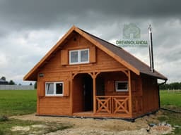 Domek letniskowy drewniany z antresolą Wiktor IV V2 – 35 m² - zdjęcie 20