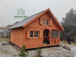 Domek letniskowy drewniany z antresolą Wiktor IV V2 – 35 m² - zdjęcie 31