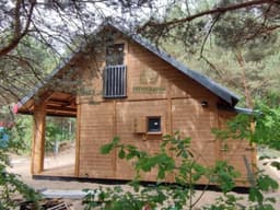 Nowoczesny domek letniskowy Michał z antresolą – 35m² – Drewnolandia