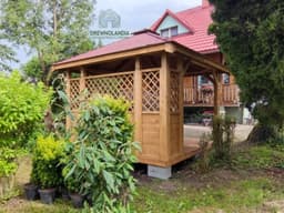 Altanka prostokątna Ilona – drewniana konstrukcja – wymiary 3x3m