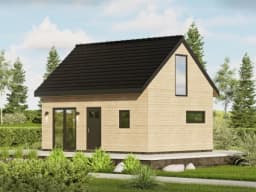 Drewniany domek letniskowy CRP2 V2 – przestronny projekt 7x5m