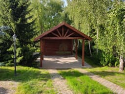 Oliwia - drewniana wiata samochodowa o powierzchni 33 m²