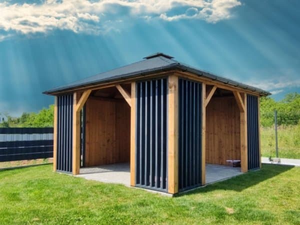 Altana ogrodowa Branda 4,5x4,5 m – widok ogólny