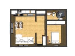 Drewniany domek rekreacyjny całoroczny CRK5 PLUS - jednorodzinny - 54 m² - zdjęcie 25