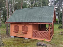 Duży Drewniany Domek Dla Dzieci Kitty IV - 4x2,5m z antresolą - zdjęcie 10