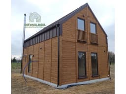 CRK9 – dom drewniany rekreacyjny 47m² w stylu nowoczesnej stodoły