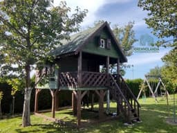 Duży Drewniany Domek Dla Dzieci Kitty IV - 4x2,5m z antresolą - zdjęcie 13
