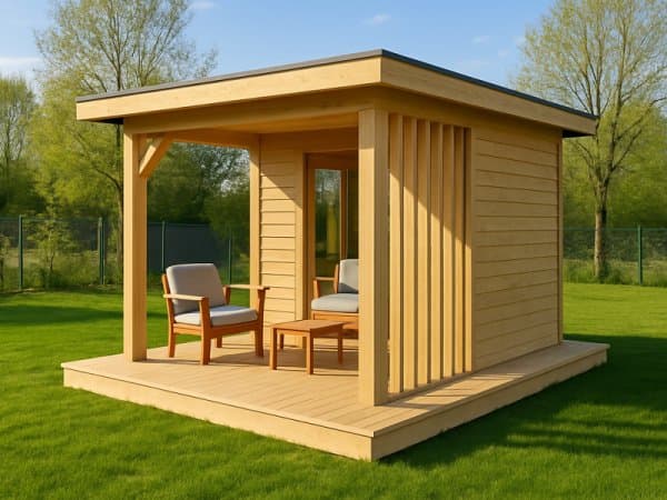 Nowoczesny Domek-Altana ogrodowa Milan – 3×2,5m + taras 3x2m