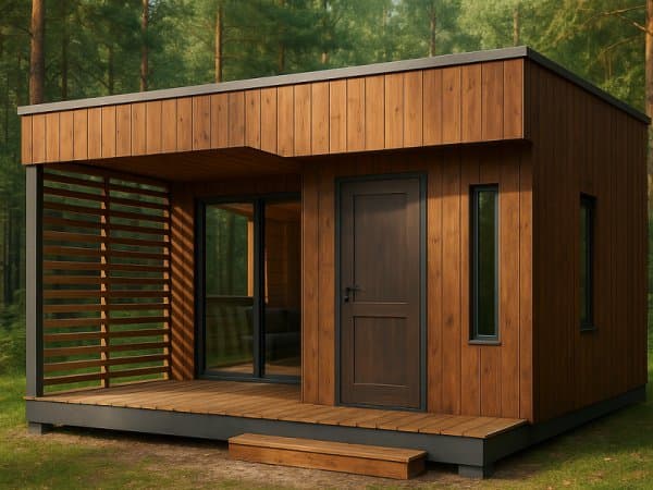 Domek ogrodowy z tarasem Maksymilian 5x5m
