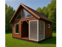 Domek letniskowy drewniany z antresolą Wiktor IV V2 – 35 m² - zdjęcie 14