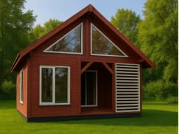 Domek letniskowy drewniany z antresolą Wiktor IV V2 – 35 m² - zdjęcie 12