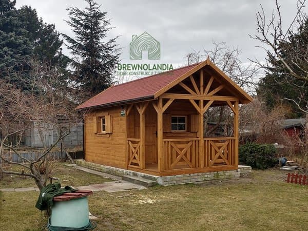 Letniskowe drewniane domki 35m