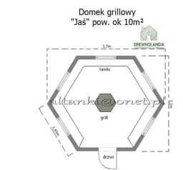 rzut domku grillowego jaś