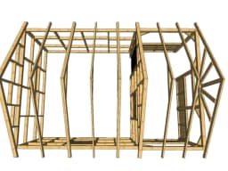 Domek z drewna hytte