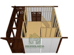 Domek drewniany szkieletowy