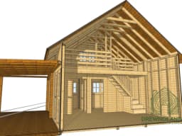 drewniany domek 35m na zgloszenie julianek