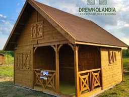Domek Wiktor II z drewna, producent Drewnolandia, 5x5m