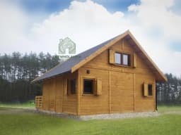 Nowoczesny domek drewniany Adam IV z przestronnym wnętrzem i dodatkowymi funkcjonalnościami