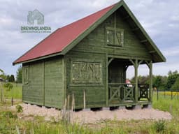 Drewniany domek całoroczny CRA1 – 25 m² – gotowy letniskowy