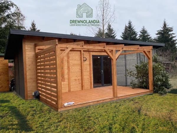 Domek całoroczny CRA5 – drewniana przestrzeń na 35 m²