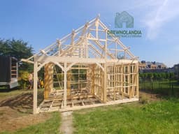 Szkielet drewnianego domu Wiktor II - domek rekreacyjny szkieletowy