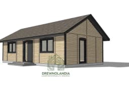 Drewniany domek CRK1 – przestronny projekt idealny na duże działki