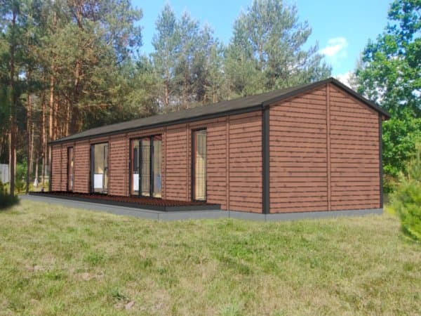 Drewniany domek rekreacyjny całoroczny CRK3 - 70 m²